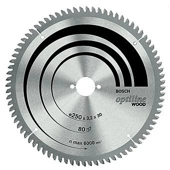 Bosch 216x3.0x30mm Optiline Saw Blade 60T 2608640433 3 Bosch 216x3.0x30mm Optiline Saw Blade 60T 2608640433