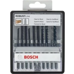 Bosch 10-piece 'Robust For Wood' Jigsaw Blade Set (2607010540)