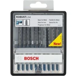 Bosch 10-Piece Jigsaw Blade Set "Robust Line For Metal" (2-607-010-541)