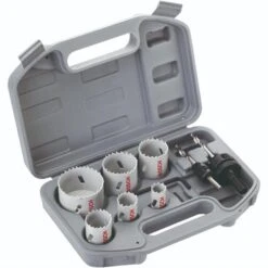 Bosch 2608580803 9-piece Plumbers HSS Bi-metal Hole Saw Set In Case