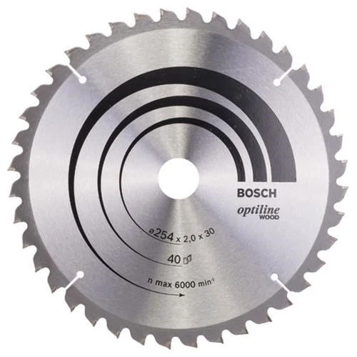 Bosch Optiline Wood TCT Saw Blade 254x40x30mm Bore 2608640435 3 Bosch Optiline Wood TCT Saw Blade 254x40x30mm Bore 2608640435