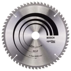 Bosch 254mm Optiline Wood Circular Saw Blade 60T 30mm Bore (2-608-640-436)