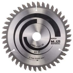 Bosch Multi Material 160mm TCT Circular Saw Blade 16/20mm Bore 42T 2608640503