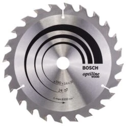 Bosch Optiline Wood TCT Saw Blade 190x24x20/16mm Bore 2608640612