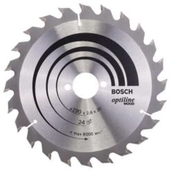 Bosch Optiline Wood TCT Saw Blade 190x24x30mm Bore 2608640615