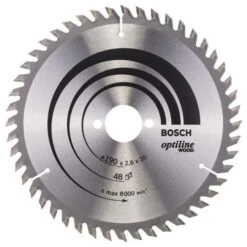 Bosch Optiline Wood TCT Saw Blade 190x48x30mm Bore 2608640617