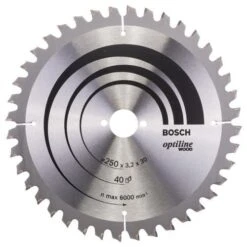 Bosch Optiline Wood TCT Saw Blade 250x40x30mm Bore 2608640643