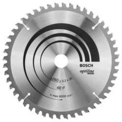 Bosch 260mm Optiline Wood Circular Saw Blade 48T 30mm Bore (2-608-641-202)