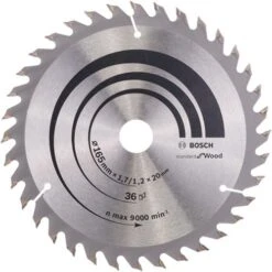 Bosch 2608642602 165mm X 20/16mm X 36T Optiline Wood Circular Saw Blade