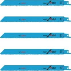 Bosch S 1125 VF 225mm 'Heavy For Metal' Reciprocating Saw Blades (5 Pack) 2608657408