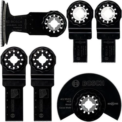 Bosch 2608664677 6-Piece Starlock Multi-Tool Blade Set For Wood & Metal *FREE CURVED-TEC BLADE!* 3 Bosch 2608664677 6-Piece Starlock Multi-Tool Blade Set For Wood & Metal *FREE CURVED-TEC BLADE!*
