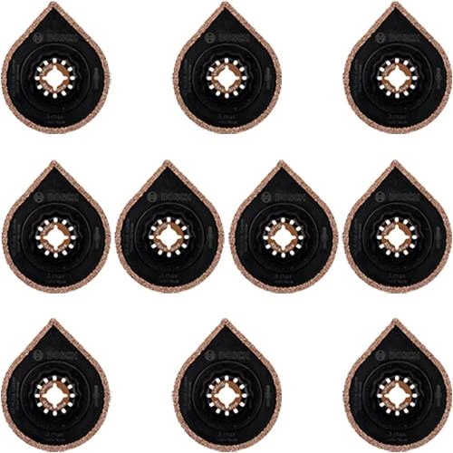 Bosch AVZ 70 RT4 Starlock 70mm Carbide-RIFF 3-in-1 Grout Remover Multi-tool Blades (10 Pack) 3 Bosch AVZ 70 RT4 Starlock 70mm Carbide-RIFF 3-in-1 Grout Remover Multi-tool Blades (10 Pack)