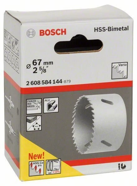 BOSCH HSS Bi-Metal Holesaw For Standard Adapters 67mm 4 BOSCH HSS Bi-Metal Holesaw For Standard Adapters 67mm - Image 2