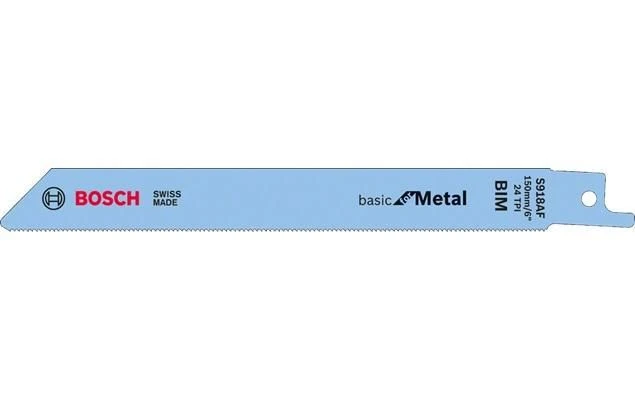 BOSCH Sabre Saw Blades S918AF Basic For Metal 150mm 5pk