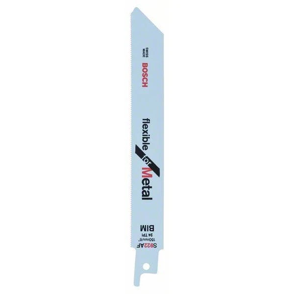 BOSCH Sabre Saw Blades S922AF Flexible For Metal 150mm 5pk