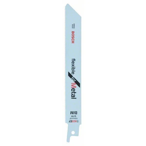 BOSCH Sabre Saw Blades S922EF Flexible For Metal 150mm 5pk