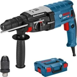 Bosch GBH 2-28 F 880W SDS-Plus Hammer Drill With 13mm Keyless Chuck & L-Boxx (110v) 0611267661