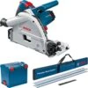 Bosch GKT 55 GCE 1400W 165mm Plunge Saw In L-Boxx With FSNKIT-1400: 2x 1.4m Guide Rails, Rail Bag (110v) (0601675061 + 0615990M8Z) -CMT Orange Tools shop GKT55GCE2BFSNKIT A1
