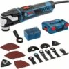 Bosch GOP 55-36 550W StarlockMax Multi-tool Kit With Accessories & L-Boxx (240v) 0601231171 -CMT Orange Tools shop GOP5536KIT B1