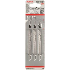Bosch T301CDF Jigsaw Blade For Wood 4-65mm (Pack Of 5) P/No. 2 608 636 229