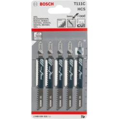 Bosch T111C Jigsaw Blade For Wood 4-50mm (Pack Of 5) P/No. 2 608 630 033