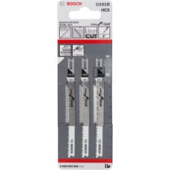 Bosch U101B Jigsaw Blade For Wood 3-30mm (Pack Of 3) P/No. 2 608 630 565