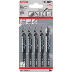 Bosch T144DP Jigsaw Blade For Wood 5-50mm (Pack Of 5) P/No. 2 608 633 A35