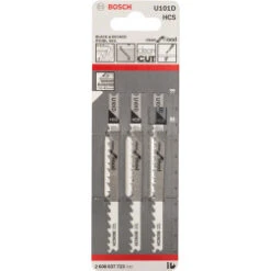 Bosch U101D Jigsaw Blade For Wood 10-45mm (Pack Of 3) P/No. 2 608 637 723