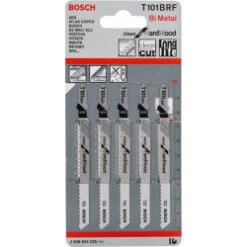 Bosch T101BRF Jigsaw Blade For Wood 3-30mm (Pack Of 5) P/No. 2 608 634 235